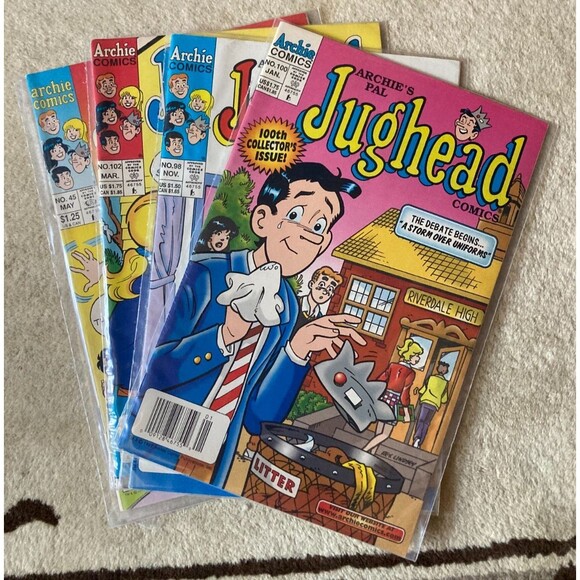 Vintage 90s Jughead Comic Lot 1990s Archie Comics Veronica Lodge Betty Cooper - Picture 1 of 6